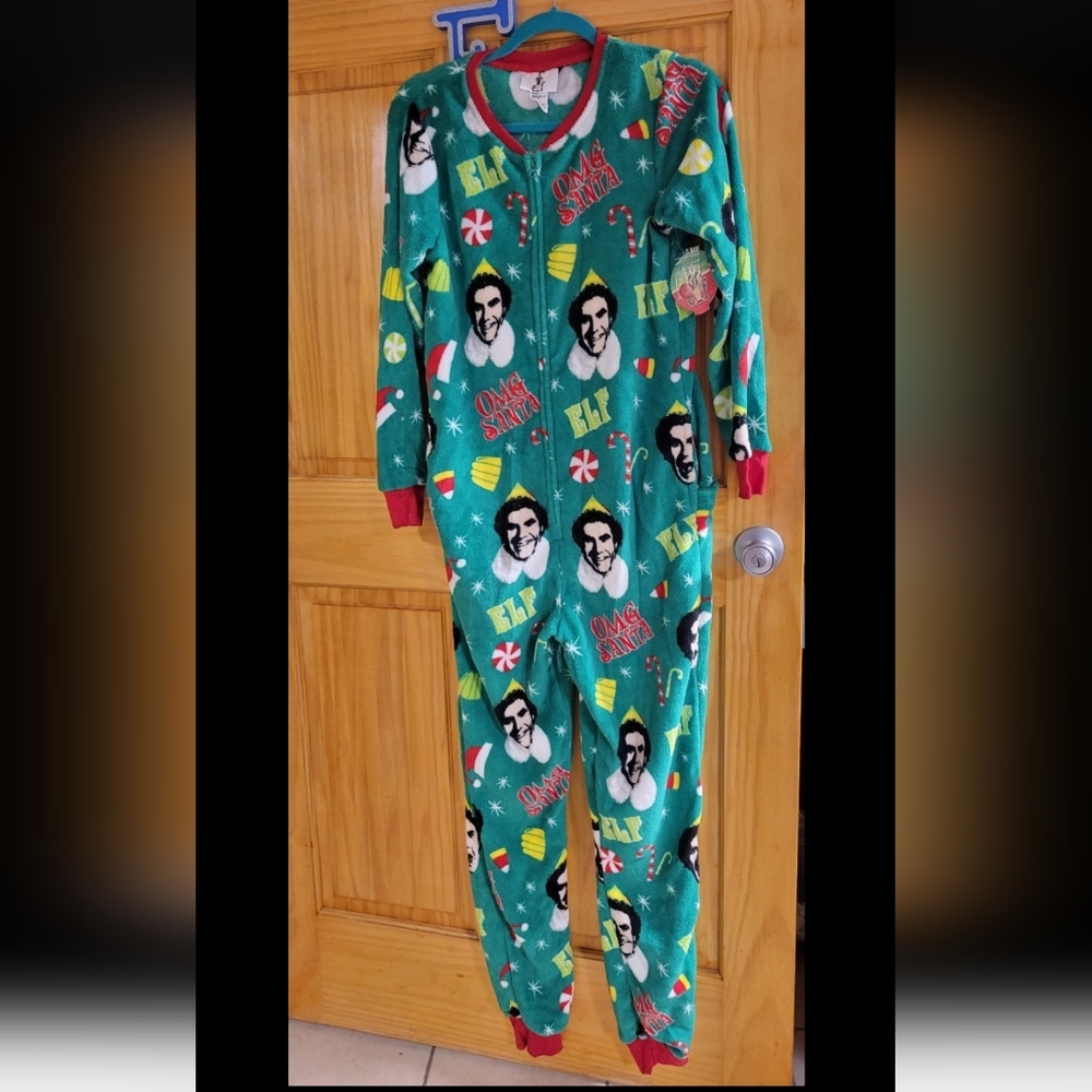 Elf Themed Green Kids One Piece